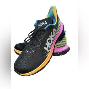 Hoka Mens Mach 5 ProFly+ “Black Rainbow” Running Shoes size 12D